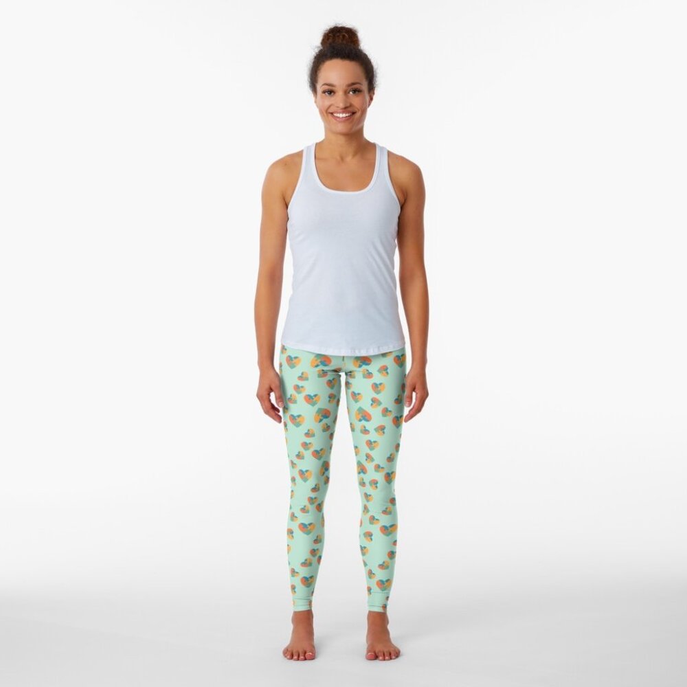 Custom Heart Leggings